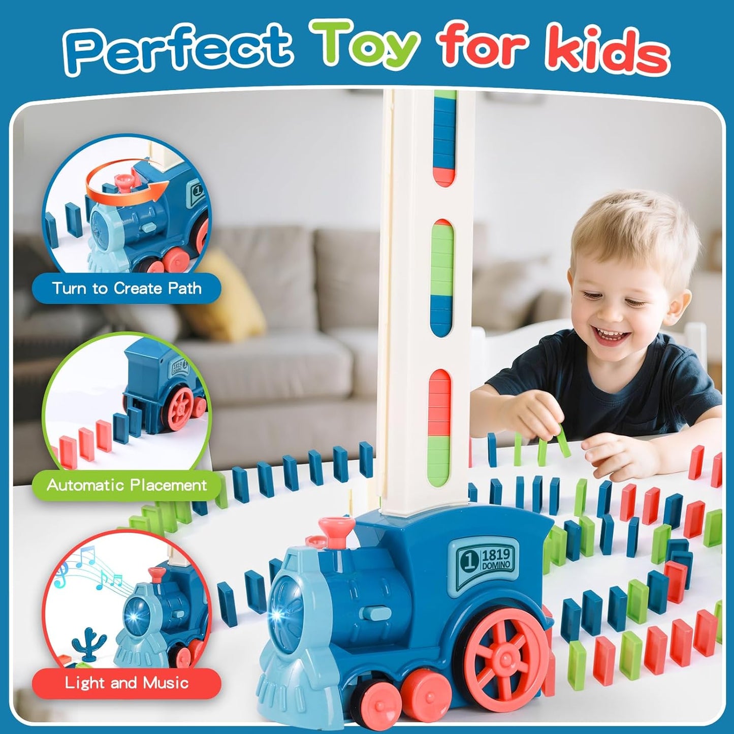 TumbleTrail™ – Interactive Domino Train