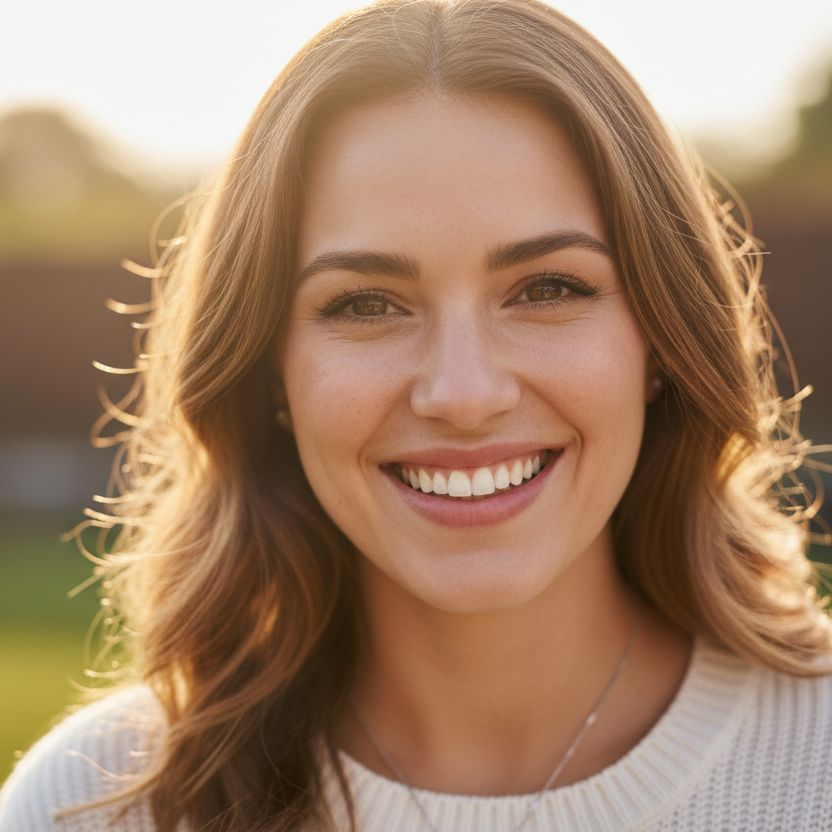 smiling beaitiful lady
